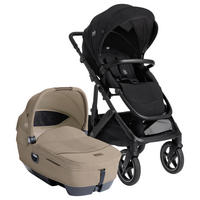 KOMBIKINDERWAGEN  Vinca inkl. Calmi  Sandstone  - Schlammfarben/Schwarz, Basics, Kunststoff (82/68/45cm) - JOIE SIGNATURE