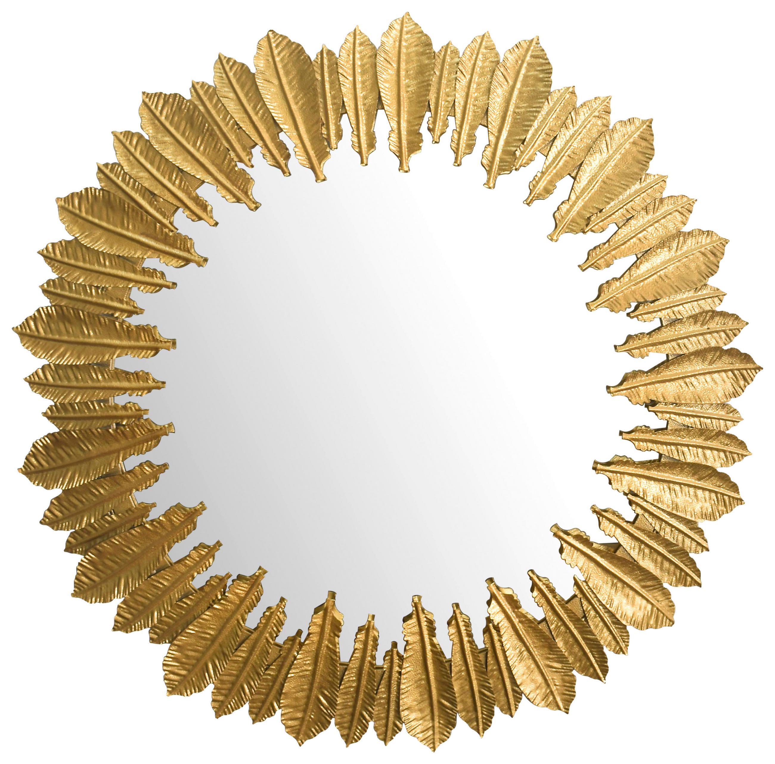 OGLEDALO ZIDNO  68/68/3 cm     - zlatne boje, Design, staklo/metal (68/68/3cm) - MID.YOU