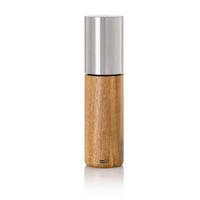 SALZ- ODER PFEFFERMÜHLE IKON  - Edelstahlfarben/Akaziefarben, Design, Holz/Keramik (6/22cm) - AdHoc