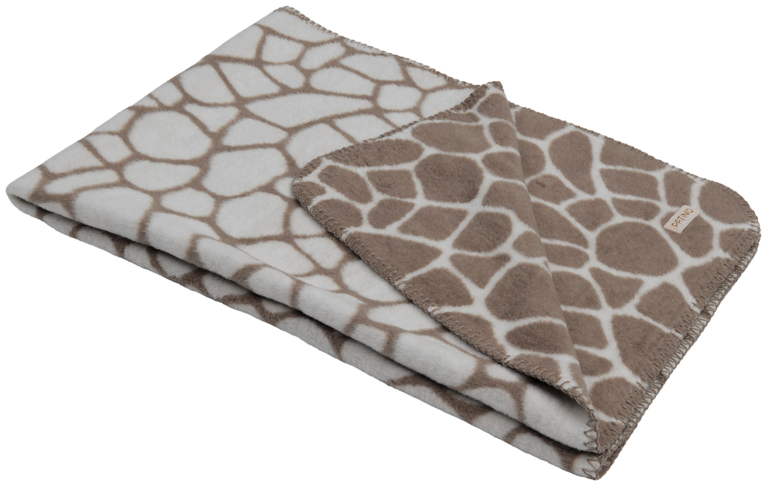 SCHMUSEDECKE  75/100 cm  - Taupe/Creme, Trend, Textil (75/100cm) - Patinio