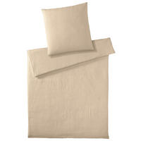 BETTWÄSCHESET 2-teilig Smooth Musselin 160/210 cm  - Beige, Basics, Textil (160/210cm) - Elegante