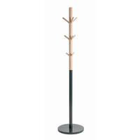 KLEIDERSTÄNDER in Anthrazit, Buchefarben 37/171/37 cm   - Anthrazit/Buchefarben, Design, Holz/Metall (37/171/37cm)