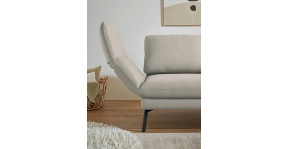 ECKSOFA  in Flachgewebe Naturfarben  255-365/175-224 cm  - Schwarz/Naturfarben, Design, Textil/Metall (255-365/175-224cm) - Dieter Knoll