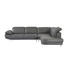 Ecksofa Echtleder Anthrazit Rücken echt - Chromfarben/Anthrazit, Design, Leder/Metall (296/233cm) - Celina Home Ecksofa Echtleder Anthrazit Rücken echt - Chromfarben/Anthrazit, Design, Leder/Metall (296/233cm) - Celina Home