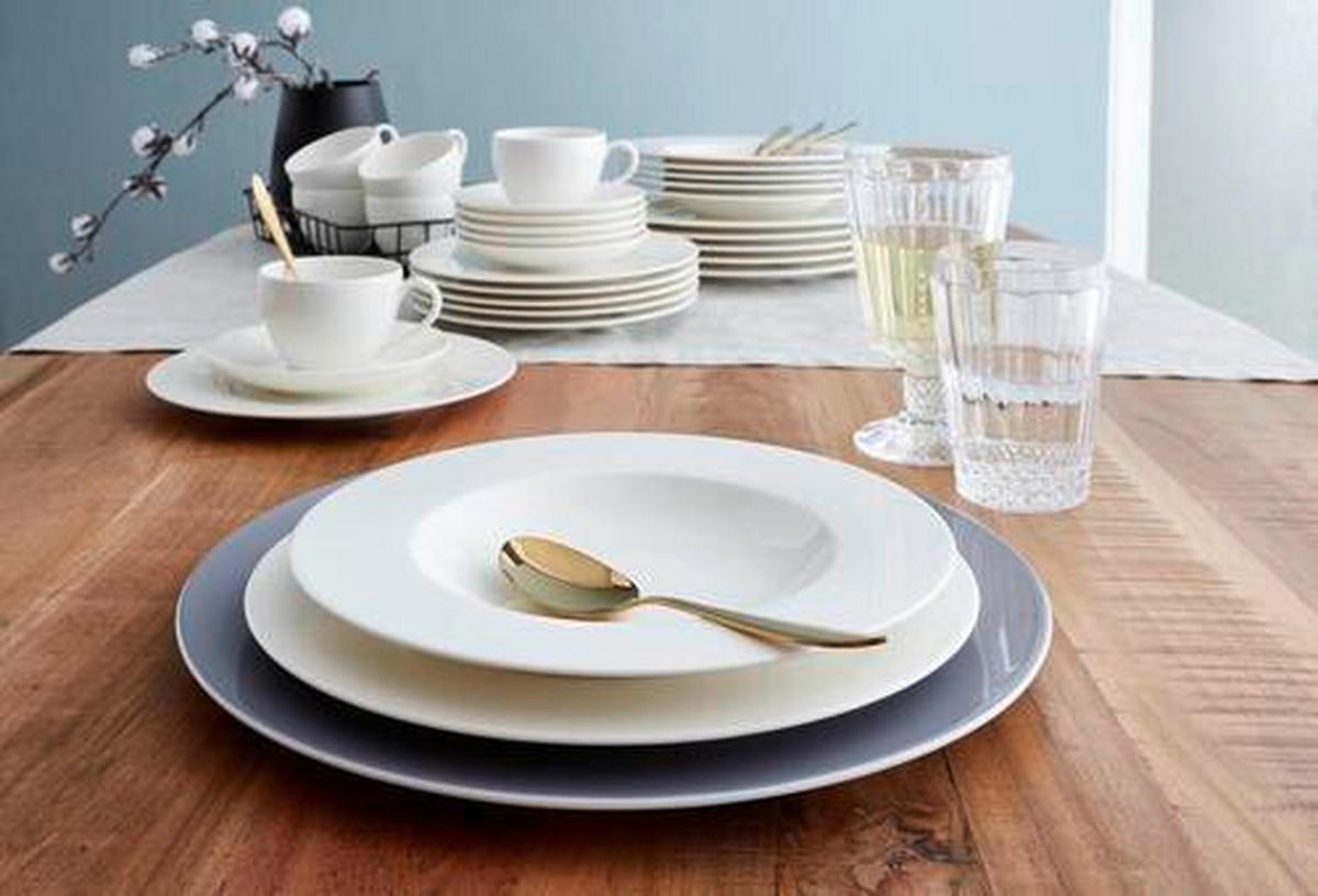 KOMBISERVICE Weiß Basic White 30-teilig 6 Personen  - Weiß, Basics, Keramik (39,4/39,4/33,8cm) - Villeroy & Boch