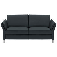 2,5-SITZER in Echtleder Dunkelblau  - Alufarben/Dunkelblau, Design, Leder/Metall (164/82/99cm) - Dieter Knoll