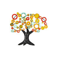 METALLBILD  - Multicolor, Basics, Metall (93/84/2,5cm)