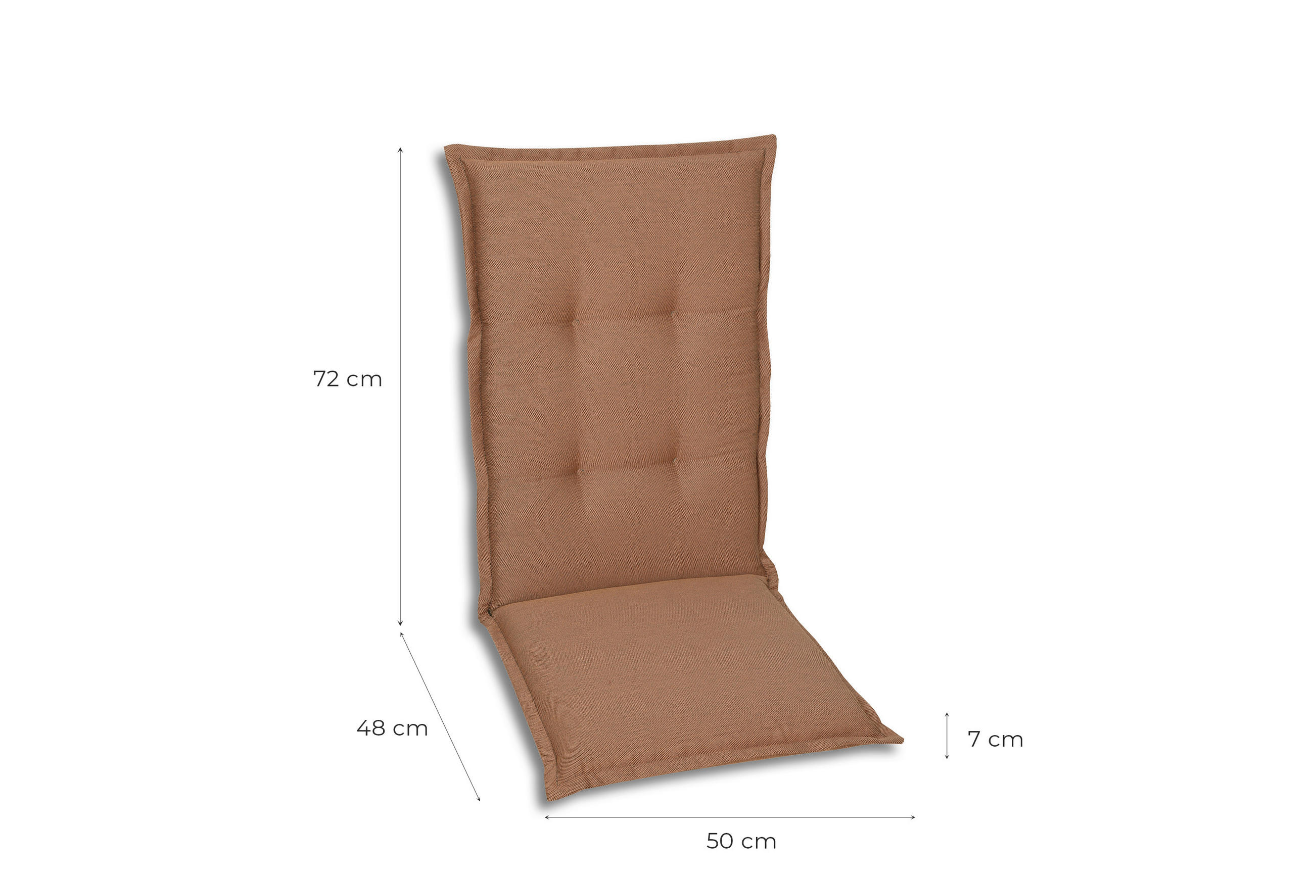 SESSELAUFLAGENSET Uni  - Rot, Basics, Textil (50/7/120cm)