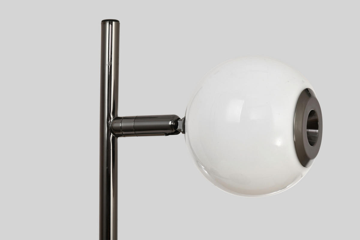 LED-TISCHLEUCHTE Luberon 32,5/49,5/19 cm  - Schwarzchrom, Design, Glas/Kunststoff (32,5/49,5/19cm)