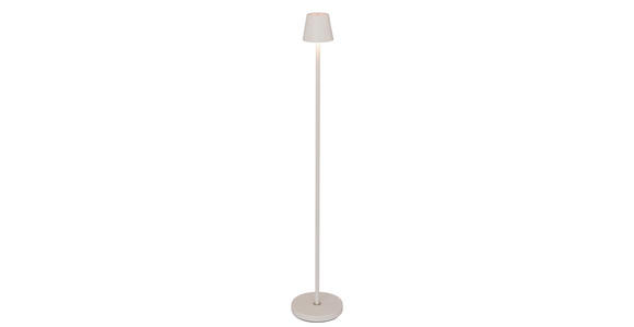 AKKU-STEHLEUCHTE 20/117 cm - Weiß, KONVENTIONELL, Metall (20/117cm) - Novel