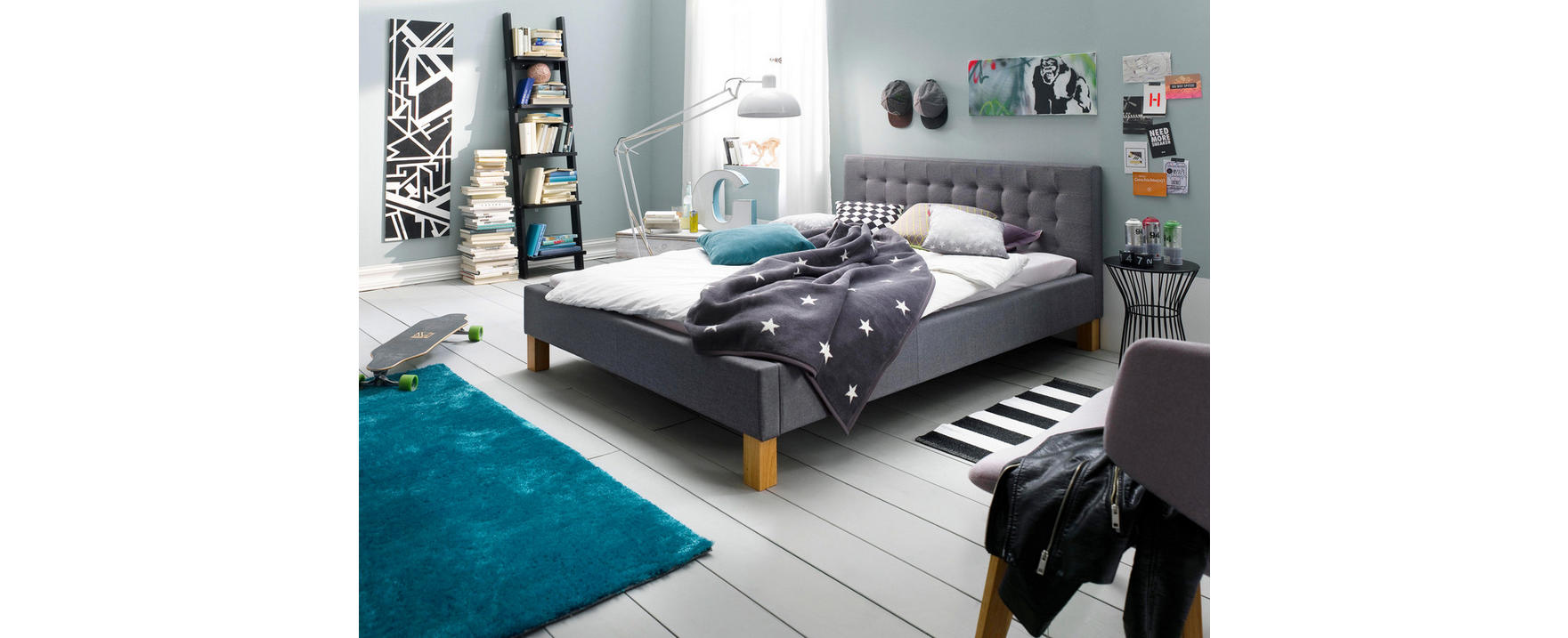 XORA POLSTERBETT - Einrichtungsbeispiel