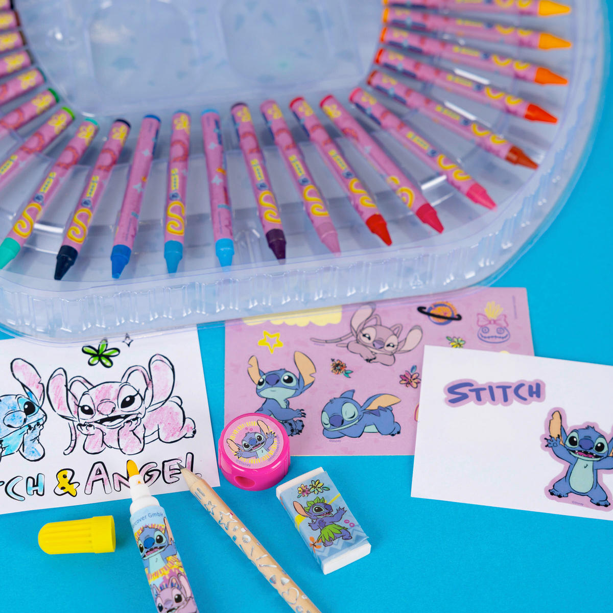 MALSET - Blau/Gelb, Basics, Papier/Kunststoff (38/3,5/21,3cm) - Disney