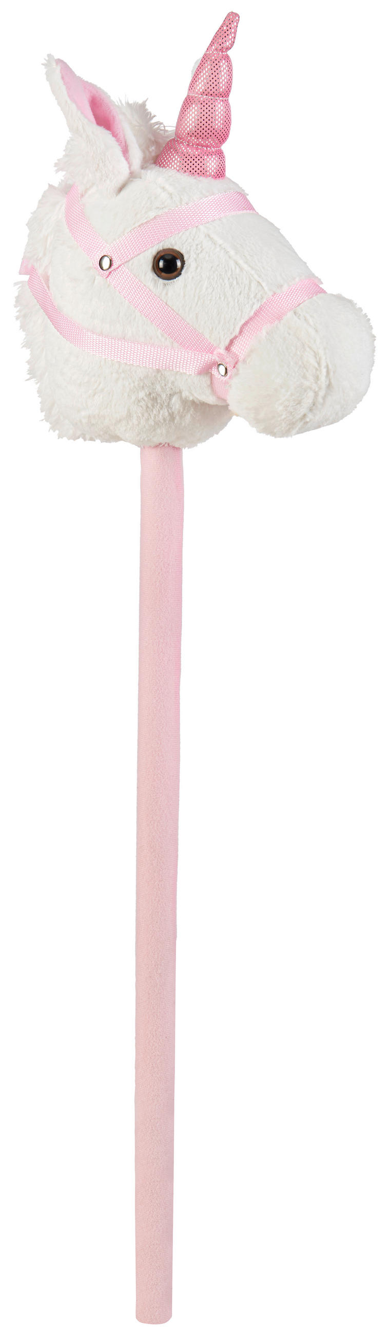 KONJIĆ NA ŠTAPU   - bijela, Basics, tekstil/plastika (80cm) - My Baby Lou