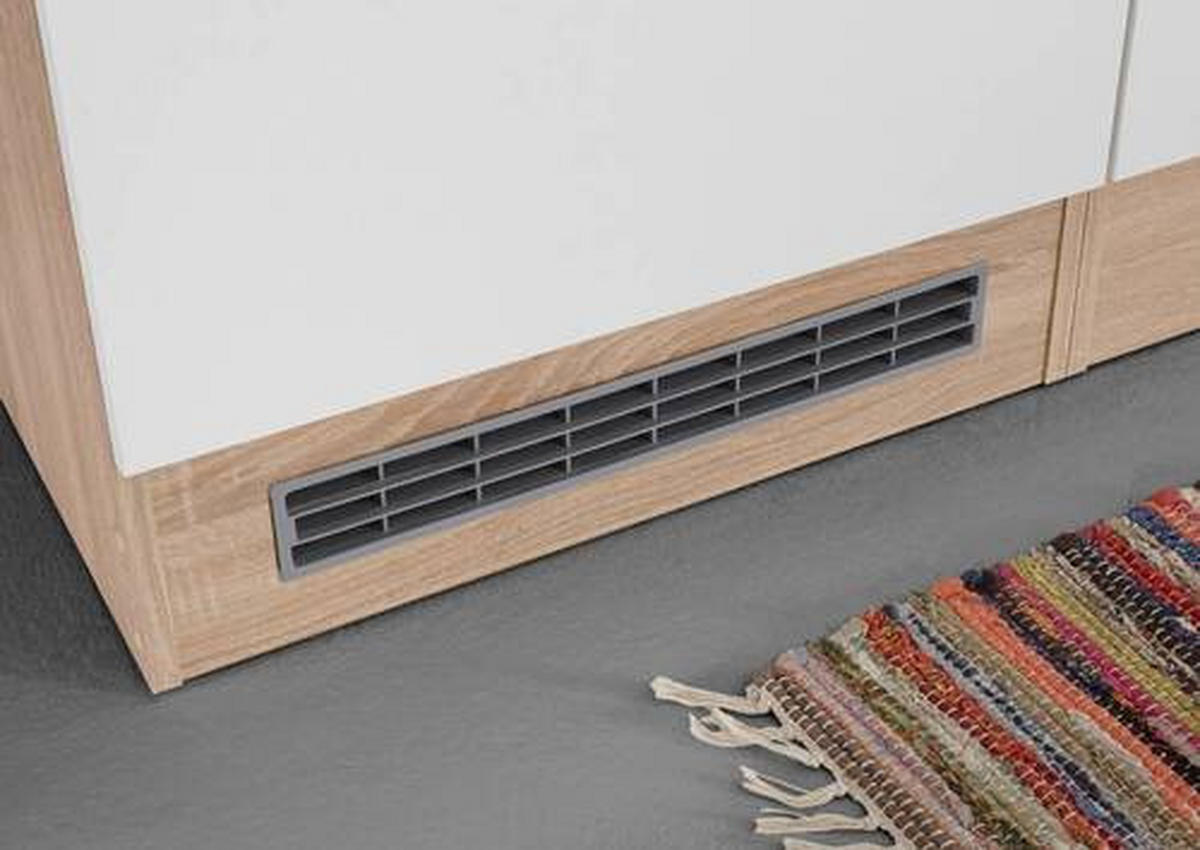 KÜCHENLEERBLOCK 280 cm   in Weiß, Eichefarben  - Wildeiche/Eichefarben, Basics, Holzwerkstoff/Kunststoff (280cm) - Respekta