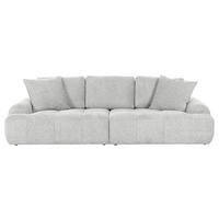 BIGSOFA Flachgewebe Beige  - Beige/Schwarz, KONVENTIONELL, Kunststoff/Textil (276/95/130cm) - Carryhome