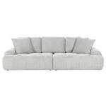 BIGSOFA Flachgewebe Beige  - Beige/Schwarz, KONVENTIONELL, Kunststoff/Textil (276/95/130cm) - Carryhome
