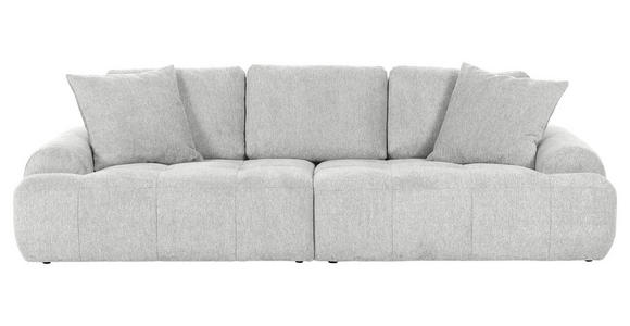 BIGSOFA Flachgewebe Beige  - Beige/Schwarz, KONVENTIONELL, Kunststoff/Textil (276/95/130cm) - Carryhome