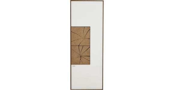 HÄNGEELEMENT in Weiß, Eichefarben   - Eichefarben/Weiß, Design, Glas/Holz (50/136,5/39cm) - Valnatura