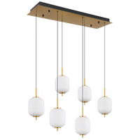 VISEČA LED-SVETILKA  Ewald //3000 K/230 V/ - črna/opal, Konvencionalno, kovina/umetna masa (80,5/29,5/220cm)