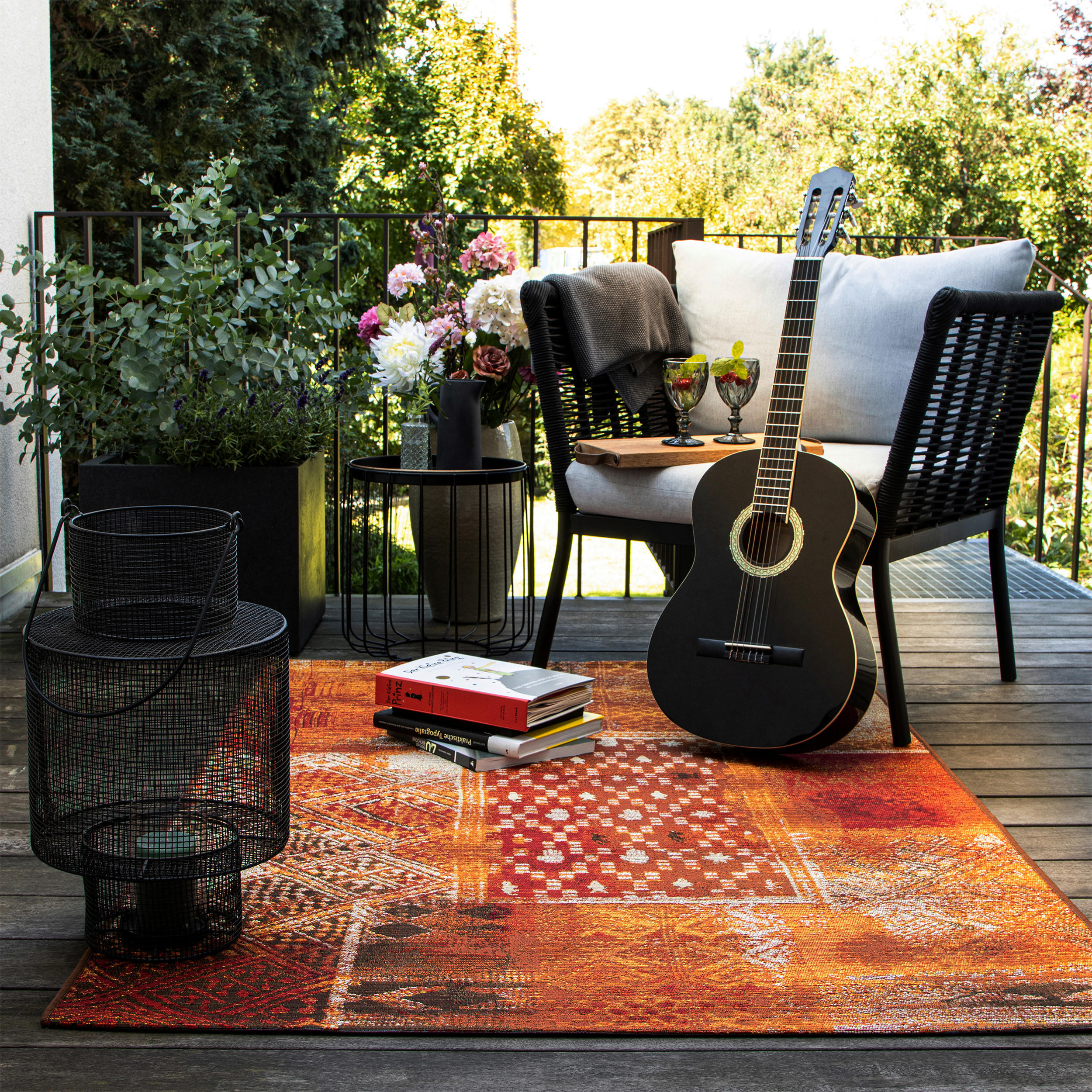 OUTDOORTEPPICH 120/170 cm My Gobelina  - Rot/Multicolor, Design, Textil (120/170cm) - Novel