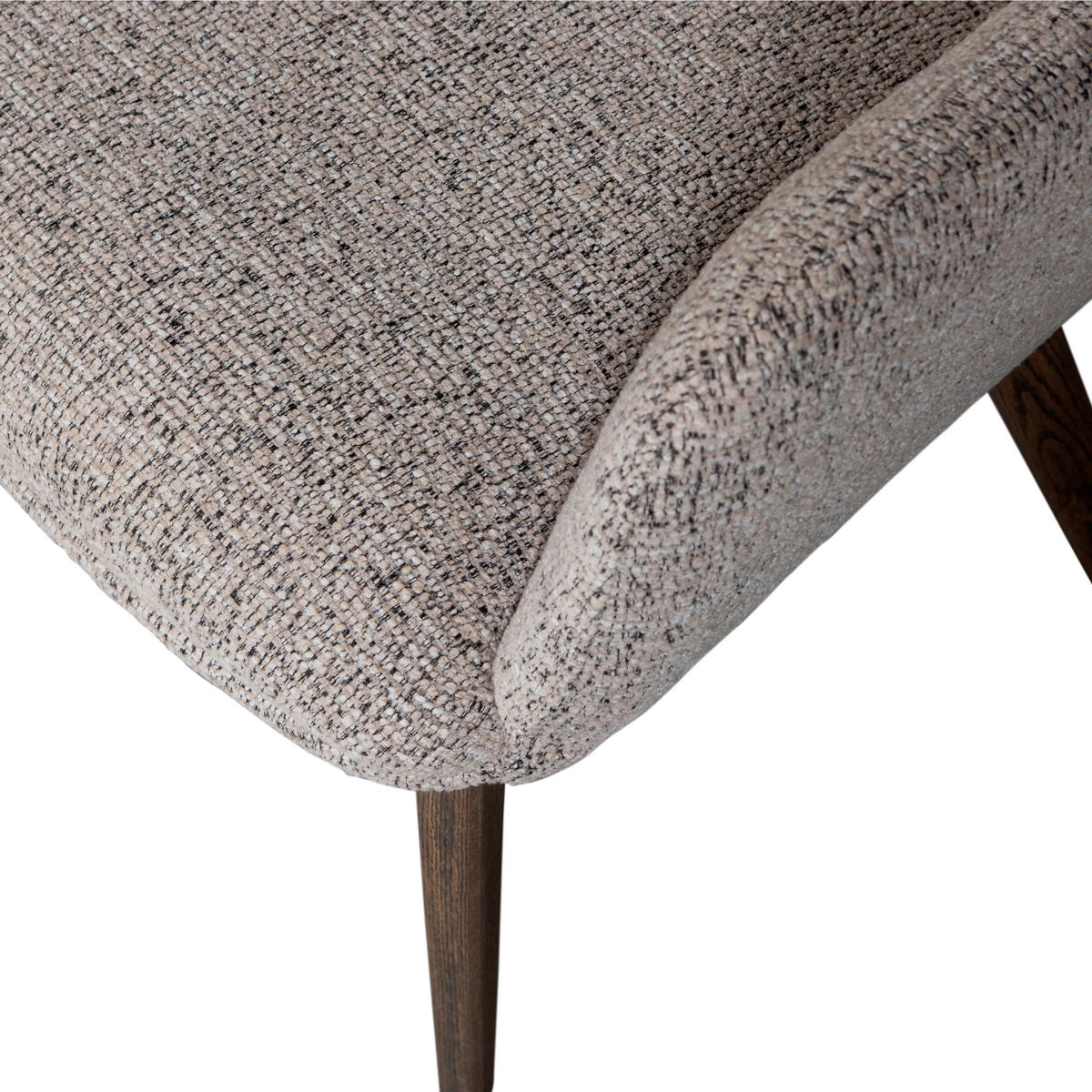 ARMLEHNSTUHL-SET 2 Stück  in Chenille, Webstoff  - Braun/Naturfarben, MODERN, Holz/Textil (61/86/60cm) - Livetastic