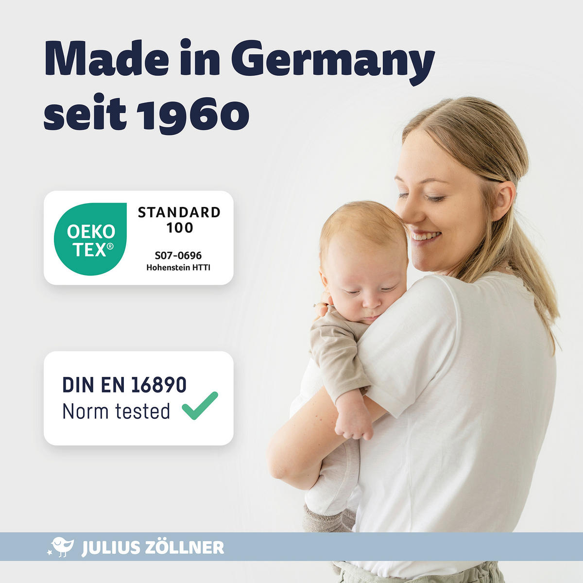 KINDERMATRATZE     - Weiß, Basics, Textil (70/10/140cm) - Julius Zöllner