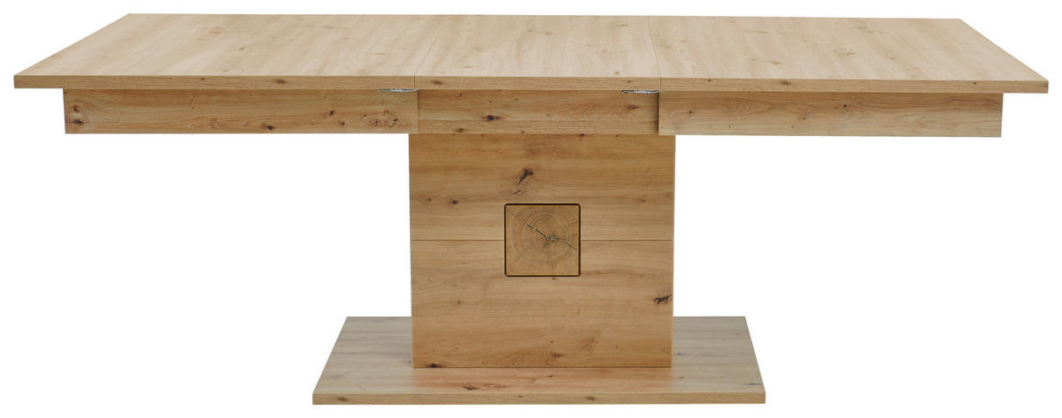 ESSTISCH Alteiche rechteckig  ausziehbar  - Alteiche, KONVENTIONELL, Holzwerkstoff (160/90/77cm) - Livetastic