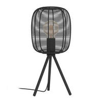 STOLNÍ LAMPA, E27, 22,5/44 cm  - černá, Lifestyle, kov (22,5/44cm)