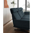 ECKSOFA  in Flachgewebe Petrol  279-327/176-217 cm  - Petrol/Schwarz, Design, Textil/Metall (279-327/176-217cm) - Dieter Knoll