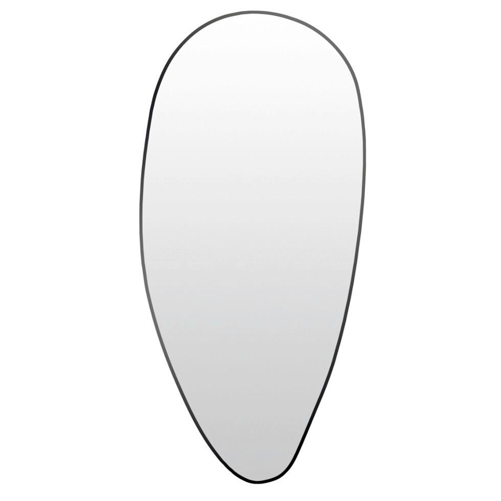 OGLEDALO ZIDNO    24/49 cm   - crna, Basics, metal (24/49cm)