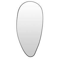OGLEDALO ZIDNO    24/49 cm   - crna, Basics, metal (24/49cm)