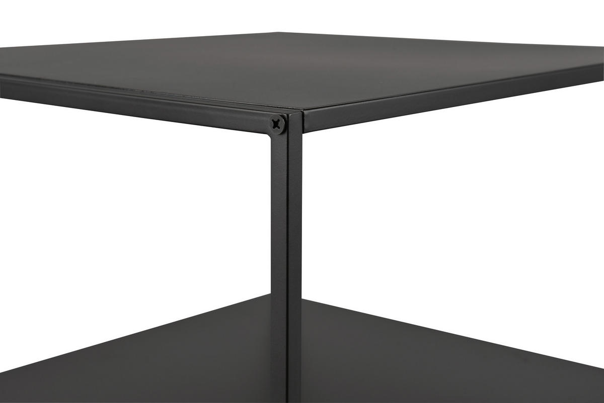 ODKLÁDACÍ STOLEK, černá - černá, Moderní, kov (40/45/51cm)