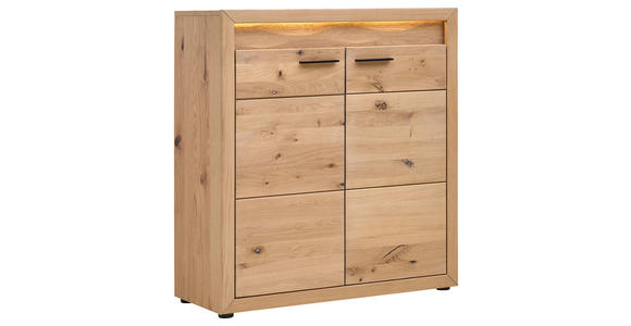 GARDEROBE  in 285/199/40 cm  - Eichefarben, KONVENTIONELL, Holz (285/199/40cm) - Linea Natura