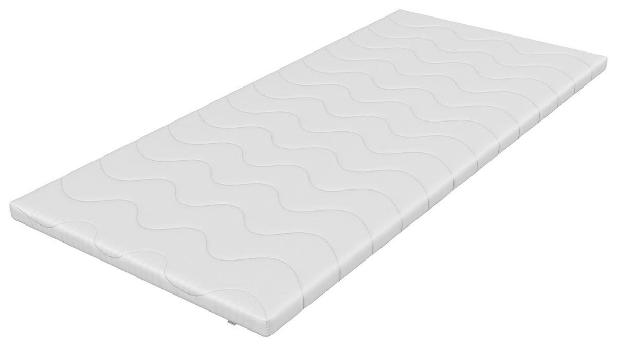 TOPPER 160/200 cm Höhe ca. 6 cm  - Weiß, Basics, Textil (160/200cm) - Chameo