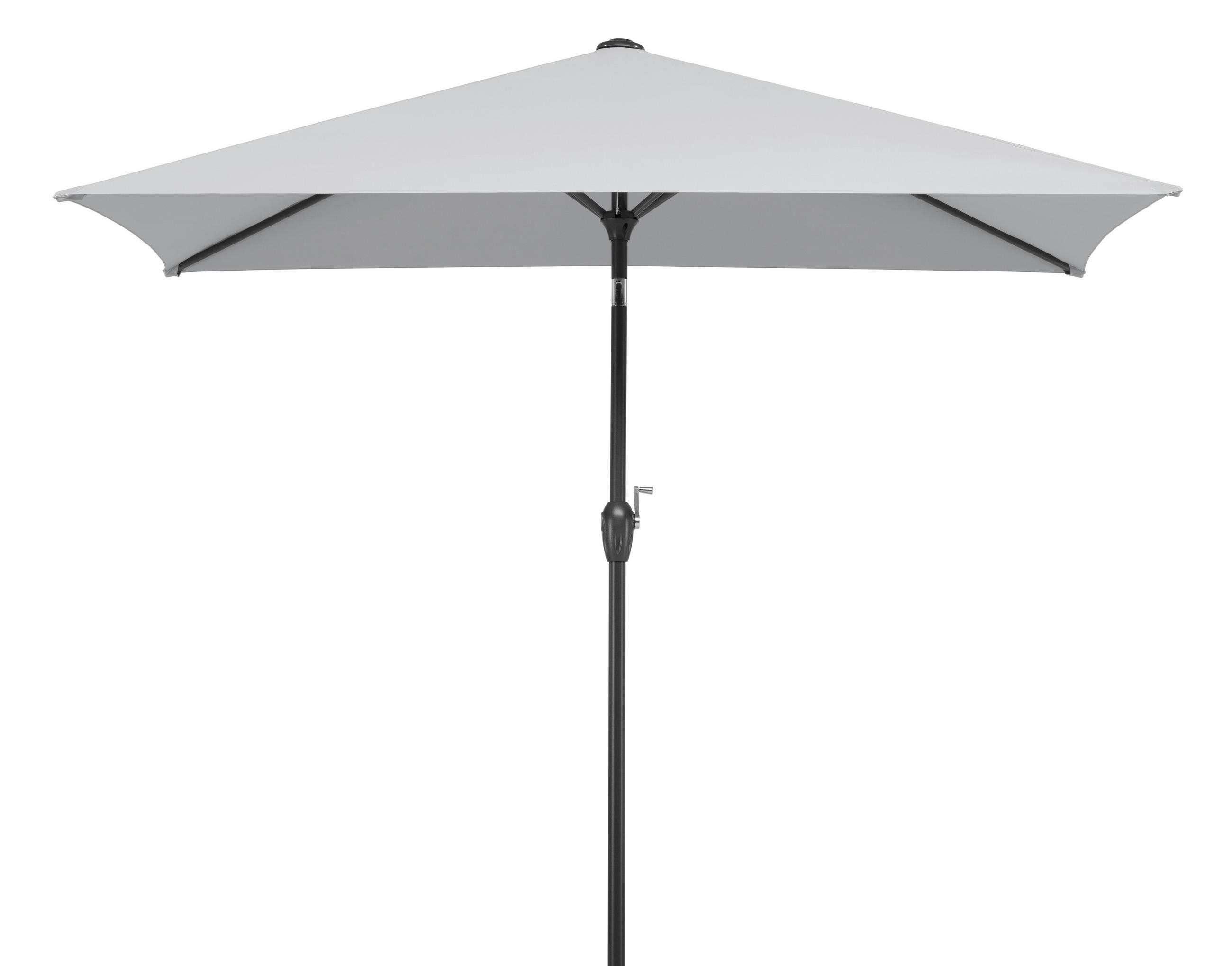 SONNENSCHIRM   - Anthrazit/Silberfarben, Basics, Textil/Metall (210/228/130cm) - Schneider