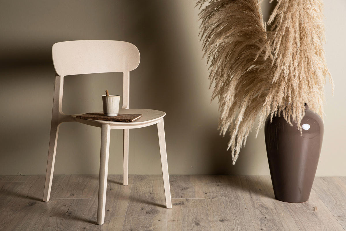 STUHL-SET 2 Stück  in  - Beige, Design, Holz/Kunststoff (50/78,5/52cm) - Livetastic