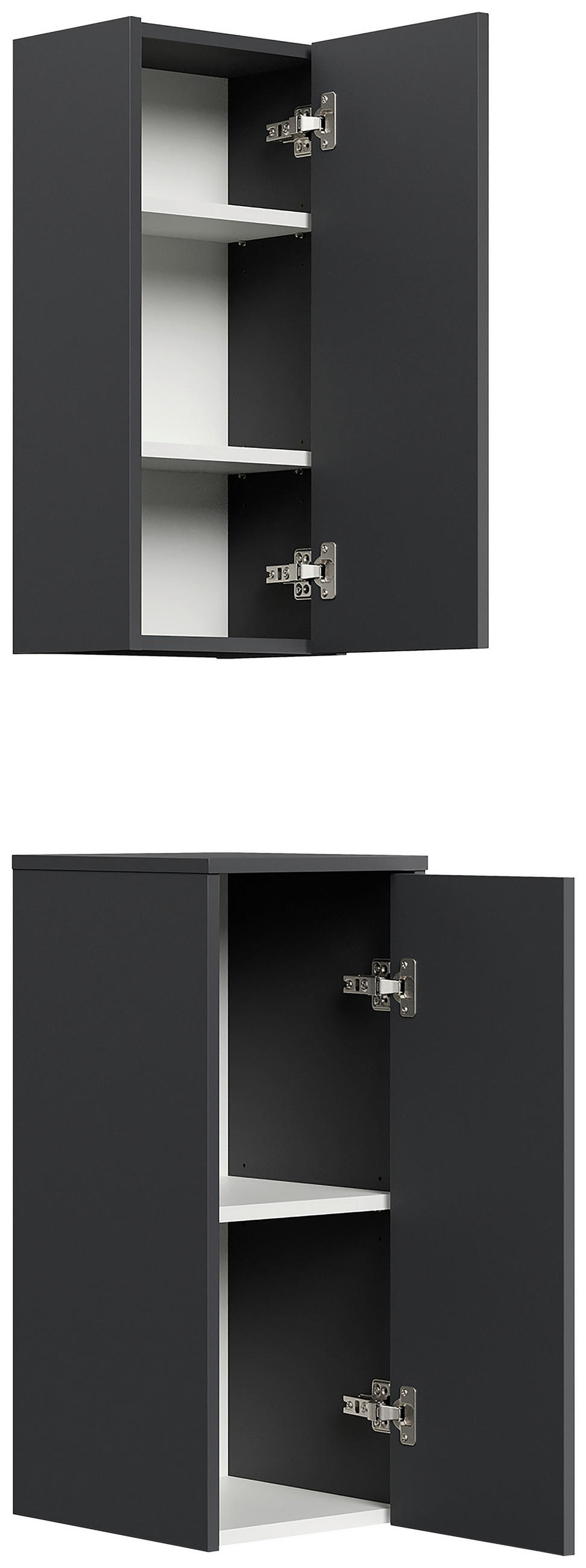 HÄNGESCHRANK  - Graphitfarben, MODERN, Holzwerkstoff - MID.YOU