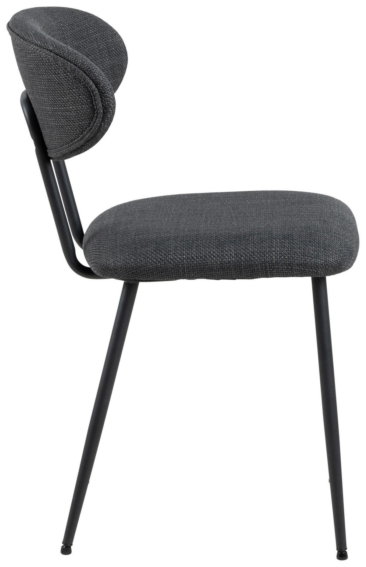 ŽIDLE, tmavě šedá - černá/tmavě šedá, Design, kov/textil (43,5/78,5/53cm) - MID.YOU