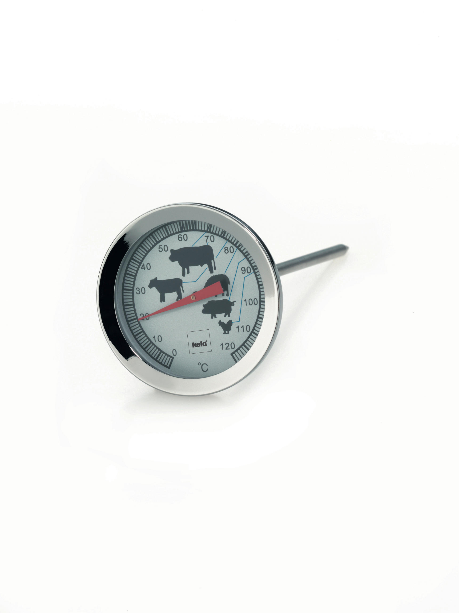 TERMOMETER ZA MESO - Konvencionalno, kovina (5cm) - Kela