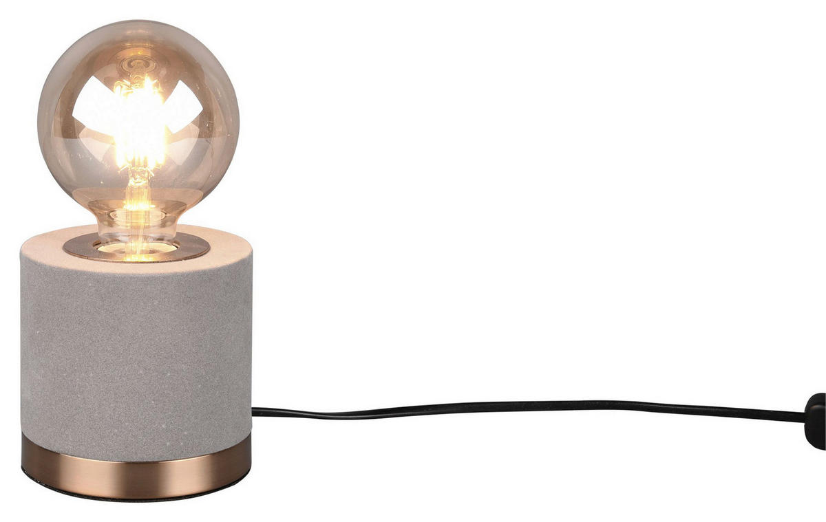BORDSLAMPA Judy 11/11 cm   - mässingsfärgad/grå, Design, metall (11/11cm)