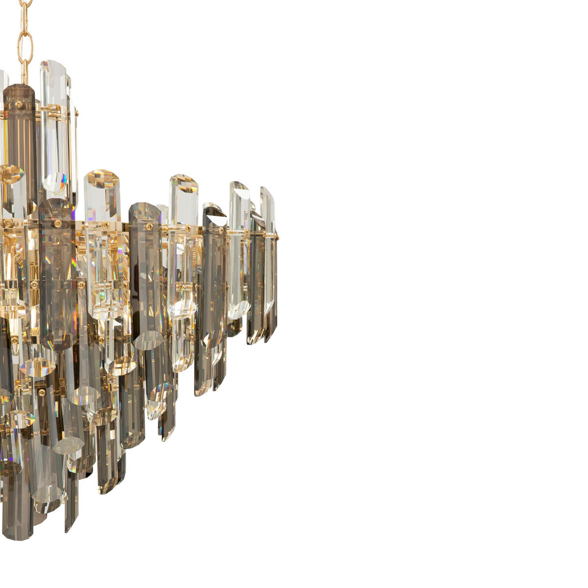 PENDELLEUCHTE  60,8/55,3/60,8 cm   - Goldfarben, Basics, Glas/Metall (60,8/55,3/60,8cm) - MAYTONI