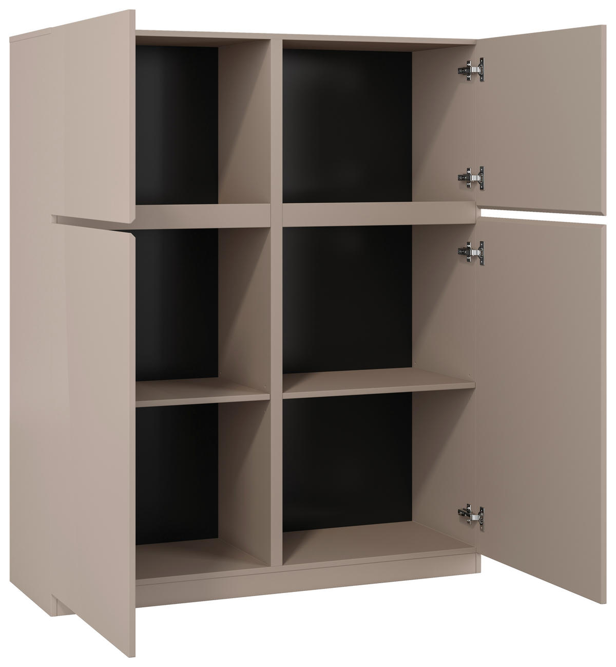 HIGHBOARD Bern  in 119,5/143/40 cm  - Beige, Design, Holzwerkstoff (119,5/143/40cm) - MID.YOU