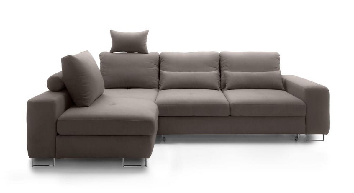 UGAONA GARNITURA moka  - moka, Dizajnerski, tekstil/metal (188/260cm) - Hom`in