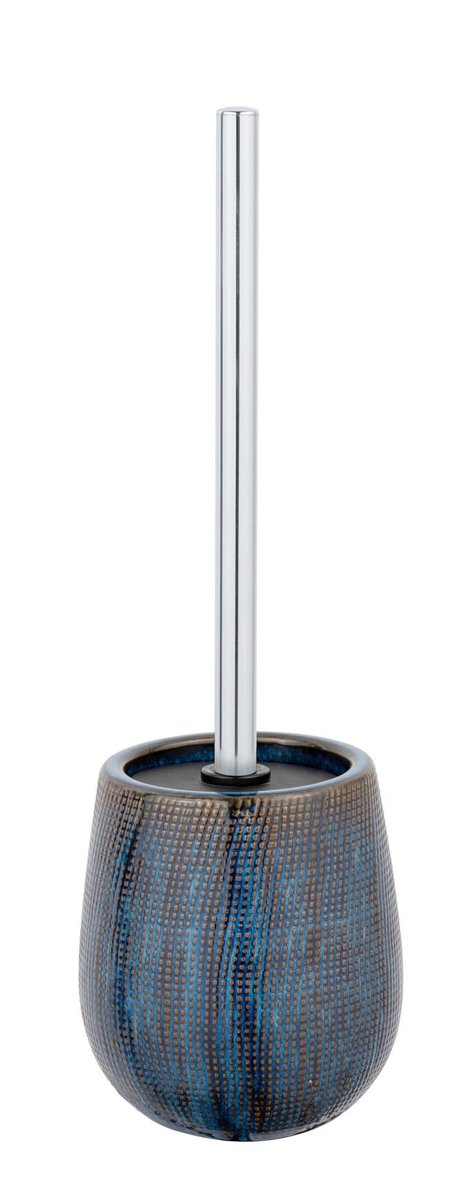 WC-BÜRSTENGARNITUR - Blau/Braun, KONVENTIONELL, Keramik/Kunststoff (11,5/38,5/11,5cm) - Schöner Wohnen