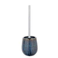 WC-BÜRSTENGARNITUR - Blau/Braun, KONVENTIONELL, Keramik/Kunststoff (11,5/38,5/11,5cm) - Schöner Wohnen