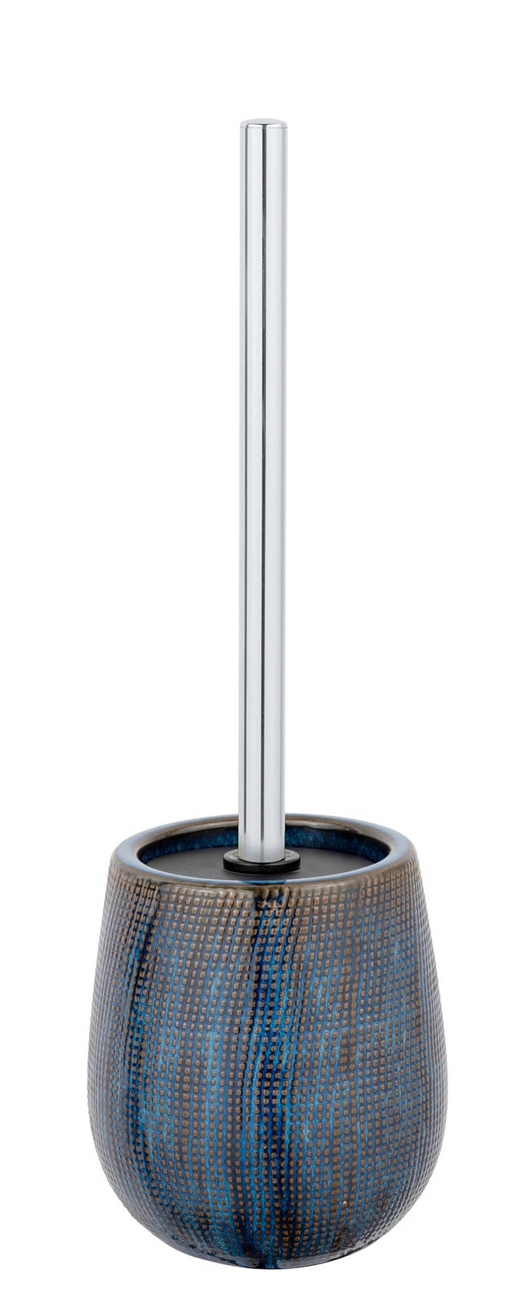 WC-BÜRSTENGARNITUR - Blau/Braun, KONVENTIONELL, Keramik/Kunststoff (11,5/38,5/11,5cm) - Schöner Wohnen