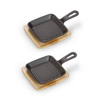 SERVIERPFANNE Emaille  - Schwarz, Basics, Metall (22,2/13,6/2,2cm) - Echtwerk