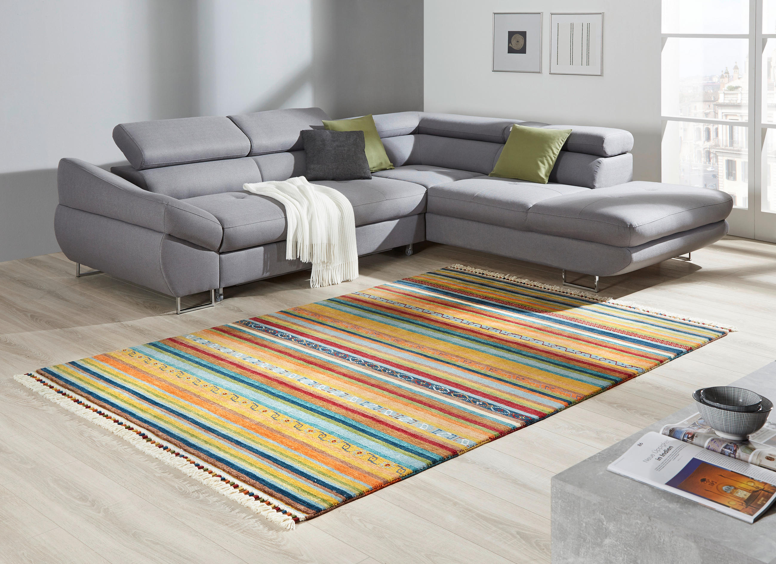 COVOR ORIENTAL  Waves of Rainbow  - multicolor, Lifestyle, textil (160/230cm) - Cazaris