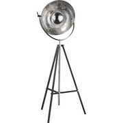 STEHLEUCHTE - Silberfarben/Schwarz, LIFESTYLE, Metall (78/180cm)