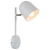 ZIDNA LAMPA - bela, Trendi, metal (11.5/33cm)